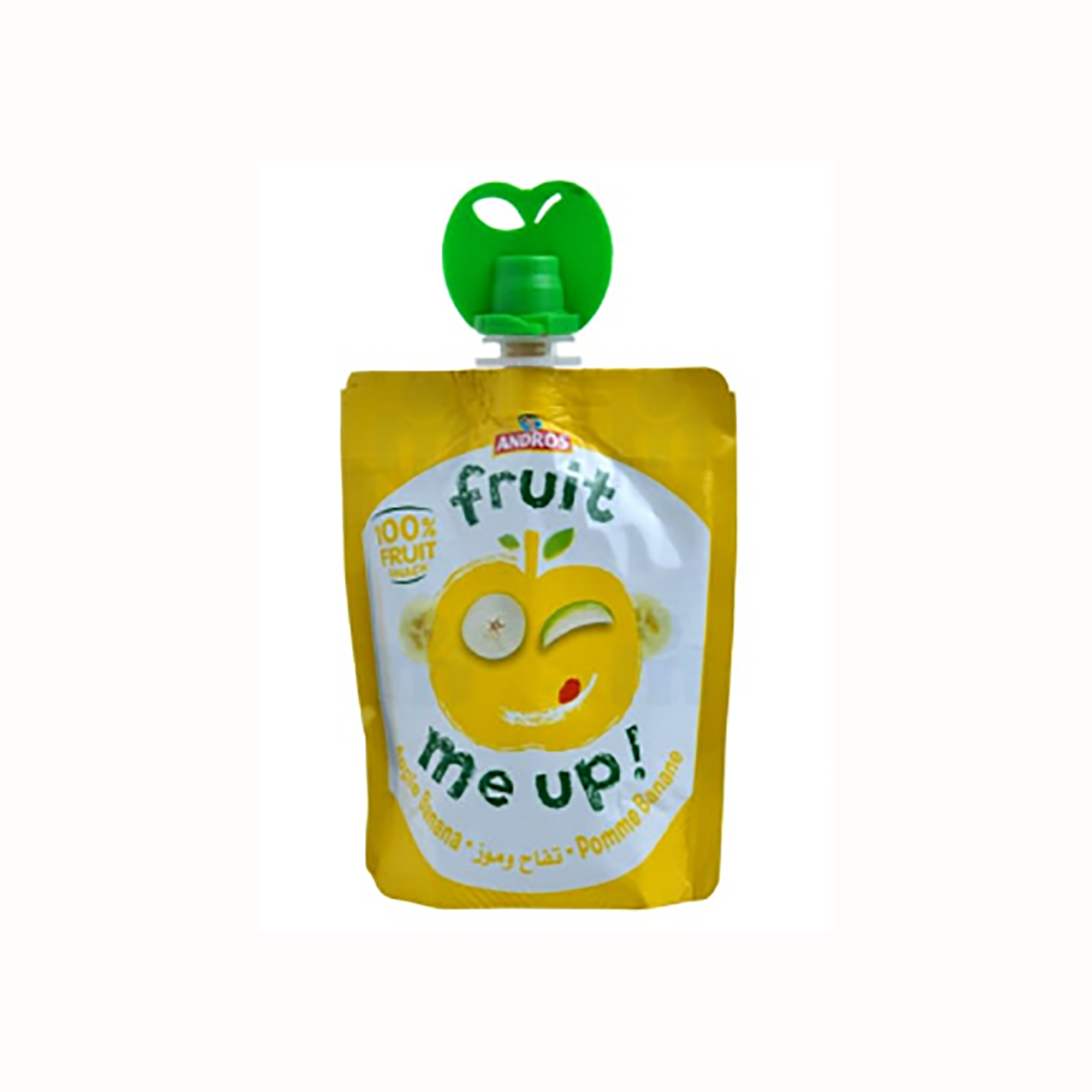 COMPOTE FRUIT ME UP POMME BANANE ANDROS 90G Mojood